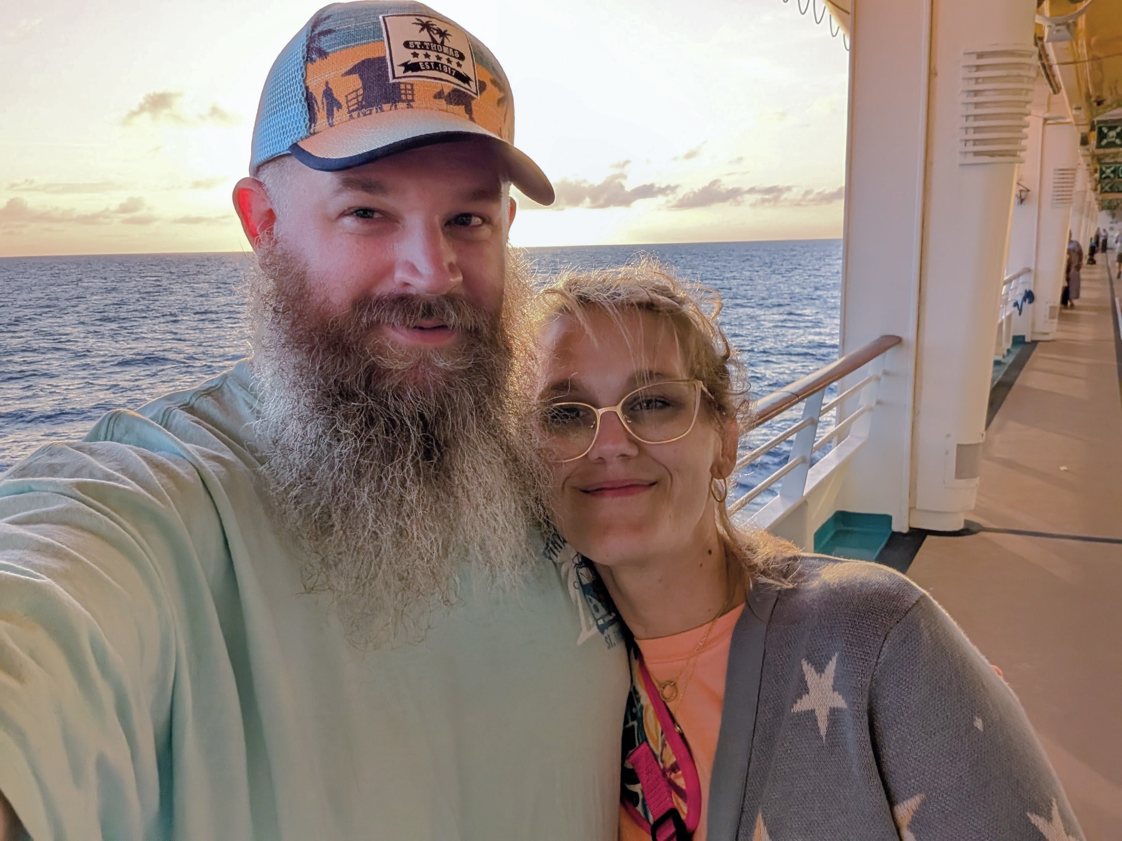 Christopher Adams, Founder of Adams Legacy Software, his wife, and sisters