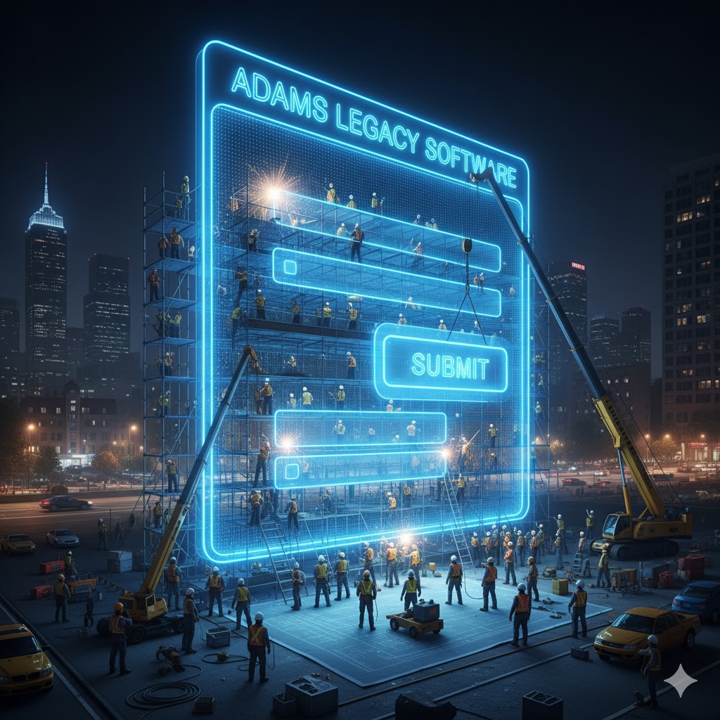 Construction crew working on a building website